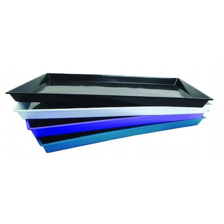 Yml YML T2424BLK Lot Of 6 Easy To Clean Plastic Trays; Black T2424BLK